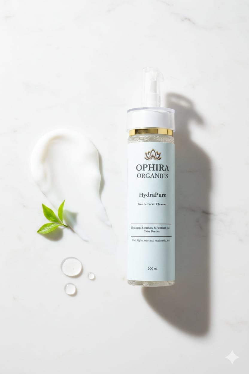Hydrapure Gentle Facial Cleanser — Deep Clean + Daily Hydration Skin Care Ophira Organics 