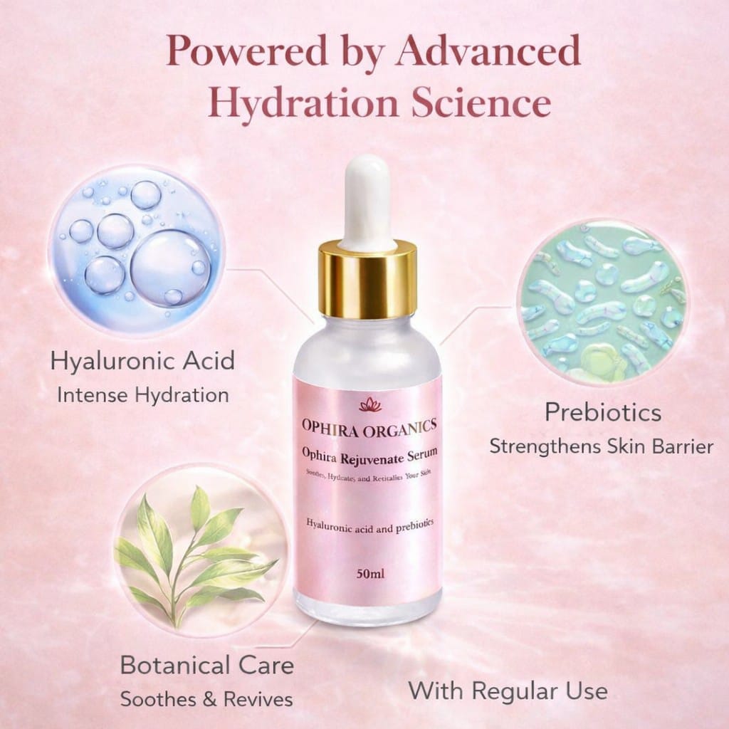 Ophira Rejuvenate Serum – Hydrating & Glow Boosting Face Serum (30ml) Skin Care Ophira Organics 