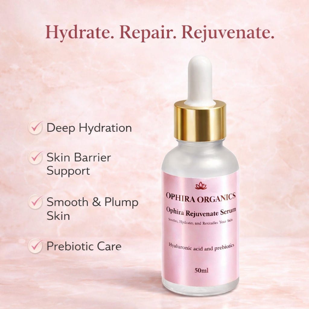 Ophira Rejuvenate Serum – Hydrating & Glow Boosting Face Serum (30ml) Skin Care Ophira Organics 